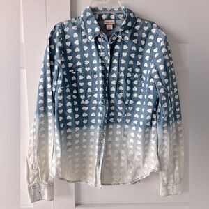 Denim Heart Buttondown